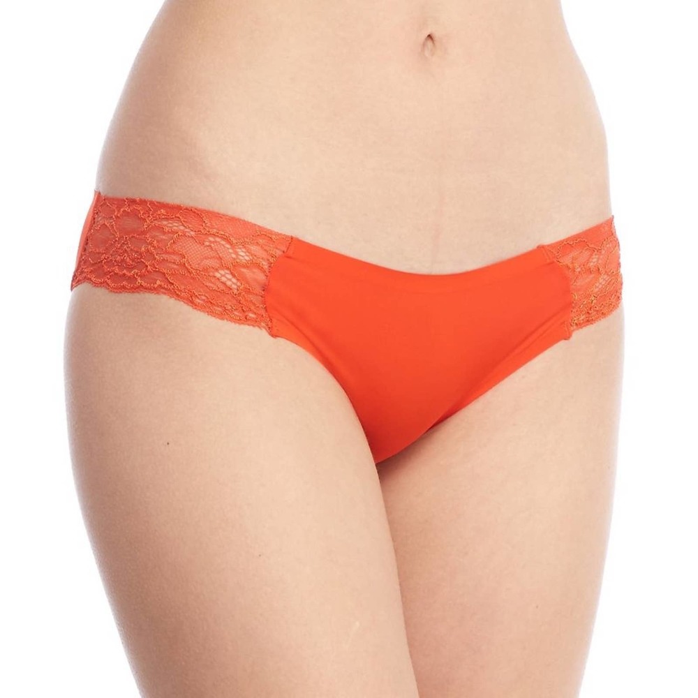 NEW! FREE PEOPLE smooth bikini fire panties panty undie lingerie orange pant XS